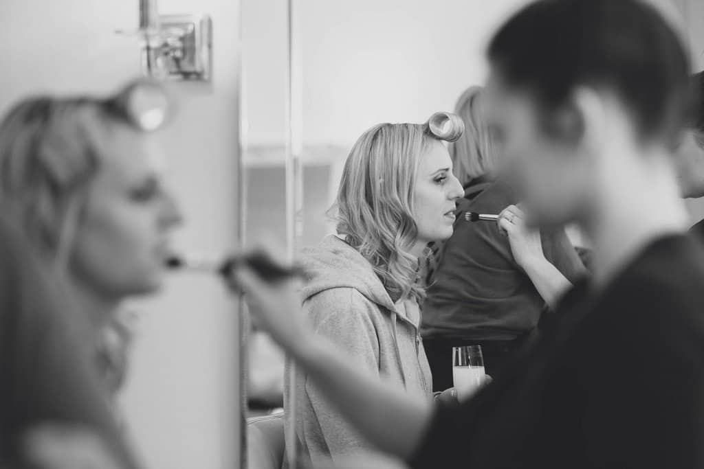 sandhole oak barn wedding photography bridal prep