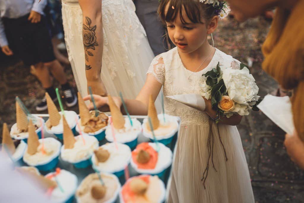 italy wedding photographer bride boho and blue suit relaxe