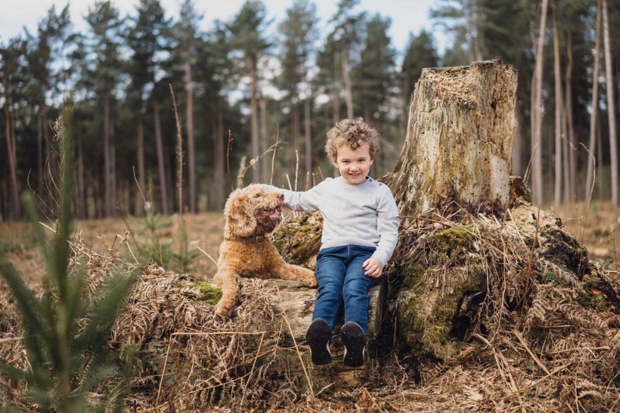Forest shoot // Oliver and his dog Hugo