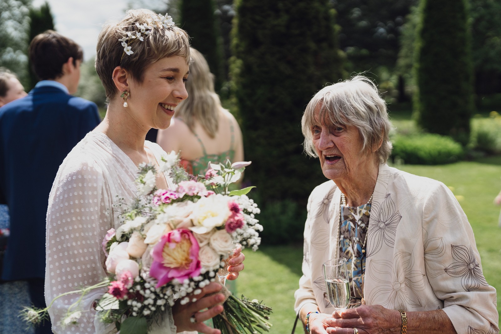 granny at wedding