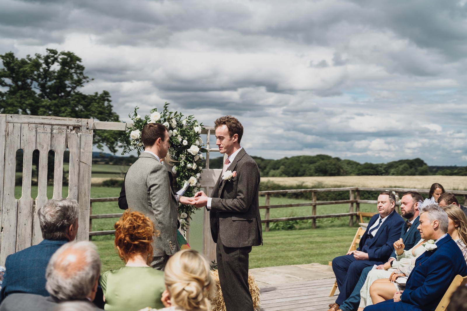 grange barn shropshire wedding photographer